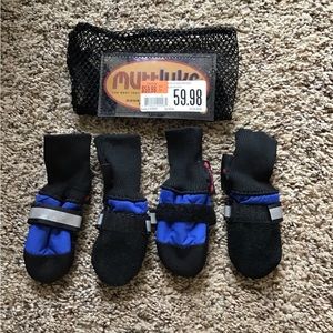 NWT Mutt Luks Fleece Lined Dog Booties - size Itty Bitty